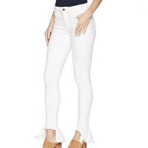- NWT SAM EDELMAN The Kitten Mid Rise Skinny Ankle Women Jeans White Denim 00/24